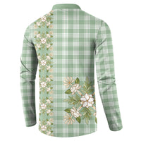 Liko Kukui Hawai'i Palaka Squares Maile Leaf Button Sweatshirt Flowers Hawaiian Quilt Patterns