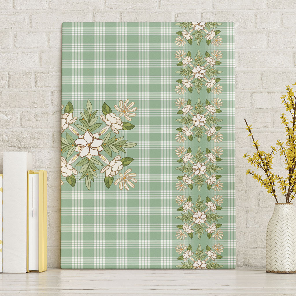 Liko Kukui Hawai'i Palaka Squares Maile Leaf Canvas Wall Art Flowers Hawaiian Quilt Patterns