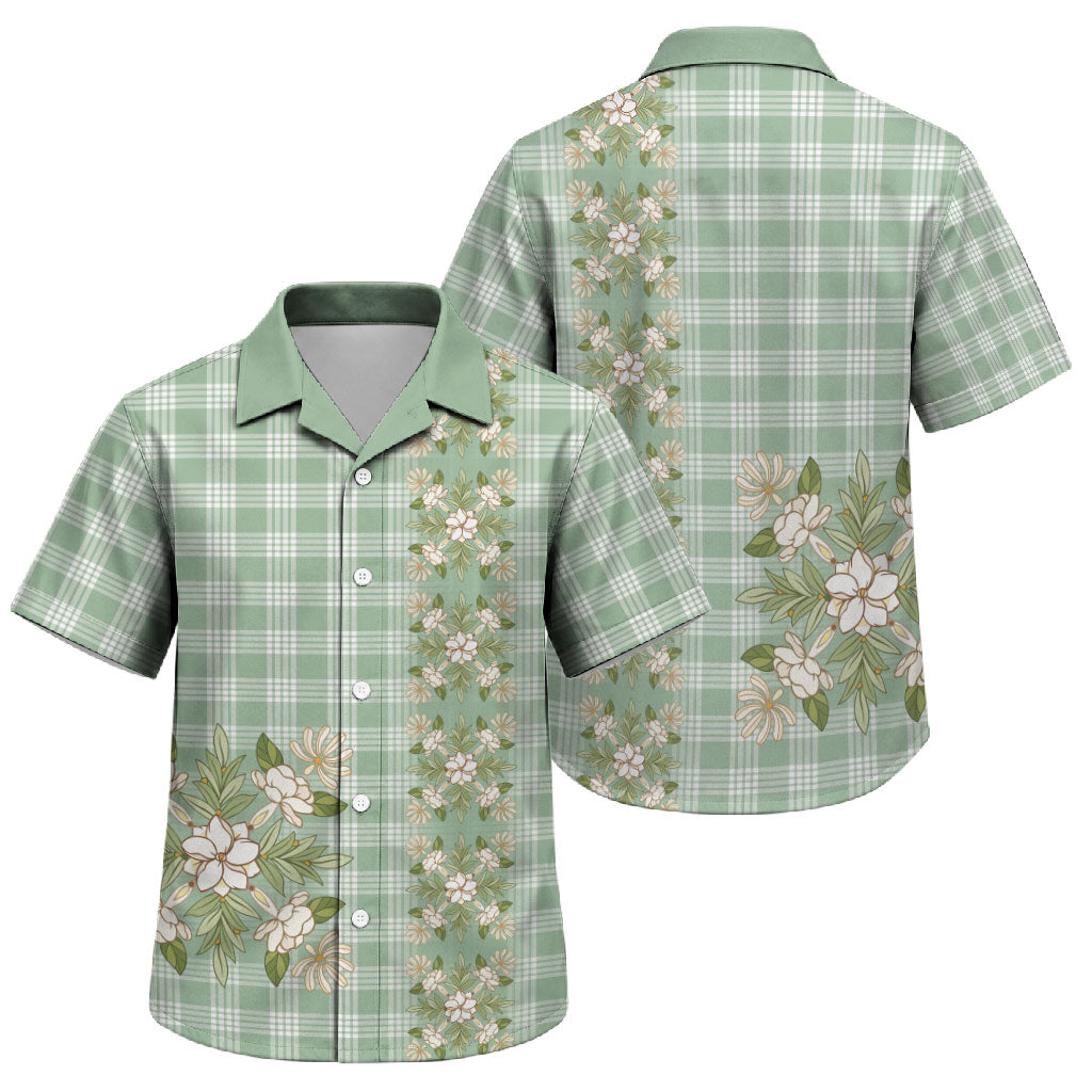 Liko Kukui Hawai'i Palaka Squares Maile Leaf Family Matching Tank Maxi Dress and Hawaiian Shirt Flowers Hawaiian Quilt Patterns
