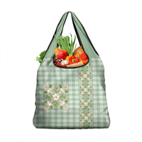 Liko Kukui Hawai'i Palaka Squares Maile Leaf Grocery Bag Flowers Hawaiian Quilt Patterns