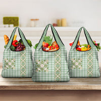 Liko Kukui Hawai'i Palaka Squares Maile Leaf Grocery Bag Flowers Hawaiian Quilt Patterns