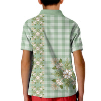 Liko Kukui Hawai'i Palaka Squares Maile Leaf Kid Polo Shirt Flowers Hawaiian Quilt Patterns