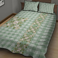 Liko Kukui Hawai'i Palaka Squares Maile Leaf Quilt Bed Set Flowers Hawaiian Quilt Patterns