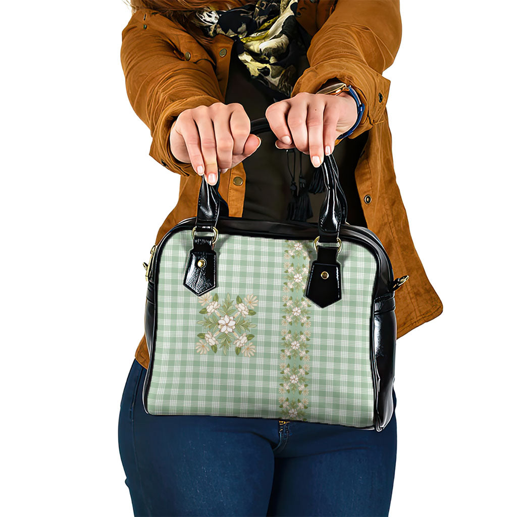 Liko Kukui Hawai'i Palaka Squares Maile Leaf Shoulder Handbag Flowers Hawaiian Quilt Patterns