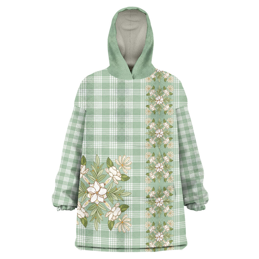 Liko Kukui Hawai'i Palaka Squares Maile Leaf Wearable Blanket Hoodie Flowers Hawaiian Quilt Patterns