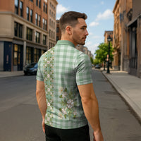Liko Kukui Hawai'i Palaka Squares Maile Leaf Zipper Polo Shirt Flowers Hawaiian Quilt Patterns