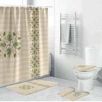 Melemele Ahiahia Hawai'i Palaka Squares Maile Leaf Bathroom Set Flowers Hawaiian Quilt Patterns