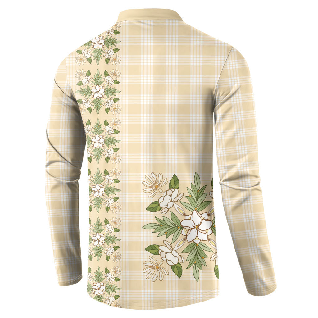 Melemele Ahiahia Hawai'i Palaka Squares Maile Leaf Button Sweatshirt Flowers Hawaiian Quilt Patterns