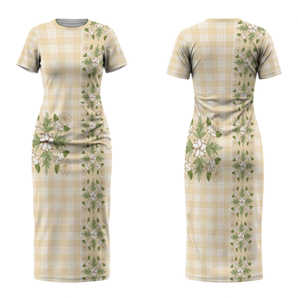Melemele Ahiahia Hawai'i Palaka Squares Maile Leaf Couples Matching Short Sleeve Bodycon Dress and Hawaiian Shirt Flowers Hawaiian Quilt Patterns