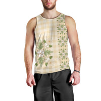 Melemele Ahiahia Hawai'i Palaka Squares Maile Leaf Men Tank Top Flowers Hawaiian Quilt Patterns