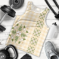 Melemele Ahiahia Hawai'i Palaka Squares Maile Leaf Men Tank Top Flowers Hawaiian Quilt Patterns