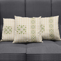 Melemele Ahiahia Hawai'i Palaka Squares Maile Leaf Pillow Cover Flowers Hawaiian Quilt Patterns