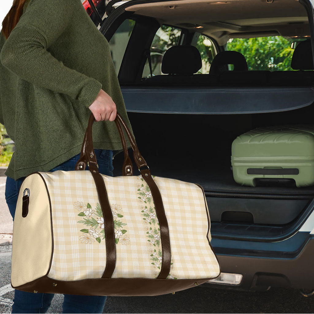 Melemele Ahiahia Hawai'i Palaka Squares Maile Leaf Travel Bag Flowers Hawaiian Quilt Patterns