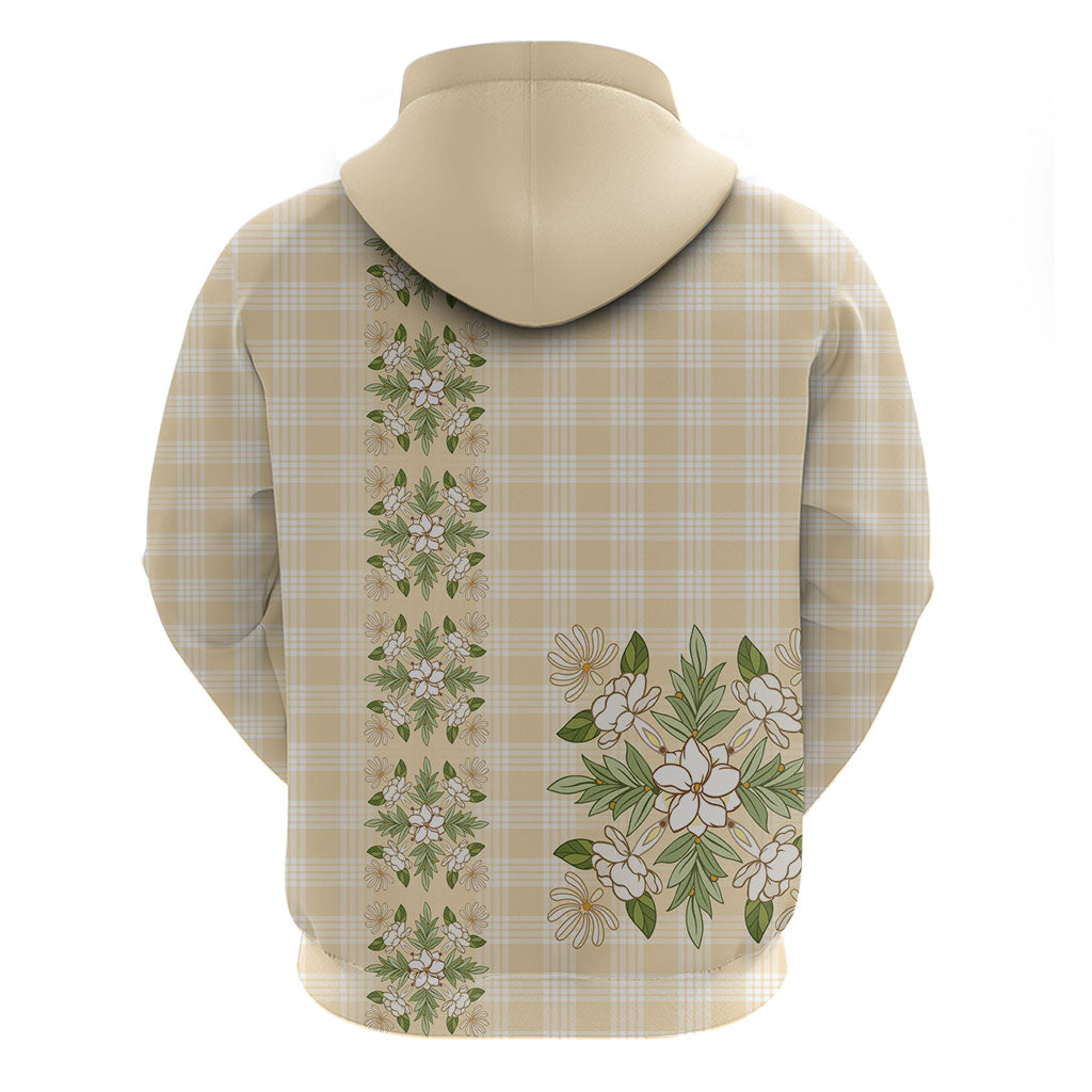 Melemele Ahiahia Hawai'i Palaka Squares Maile Leaf Zip Hoodie Flowers Hawaiian Quilt Patterns