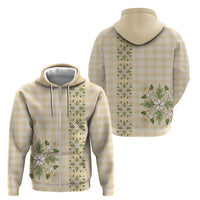 Melemele Ahiahia Hawai'i Palaka Squares Maile Leaf Zip Hoodie Flowers Hawaiian Quilt Patterns