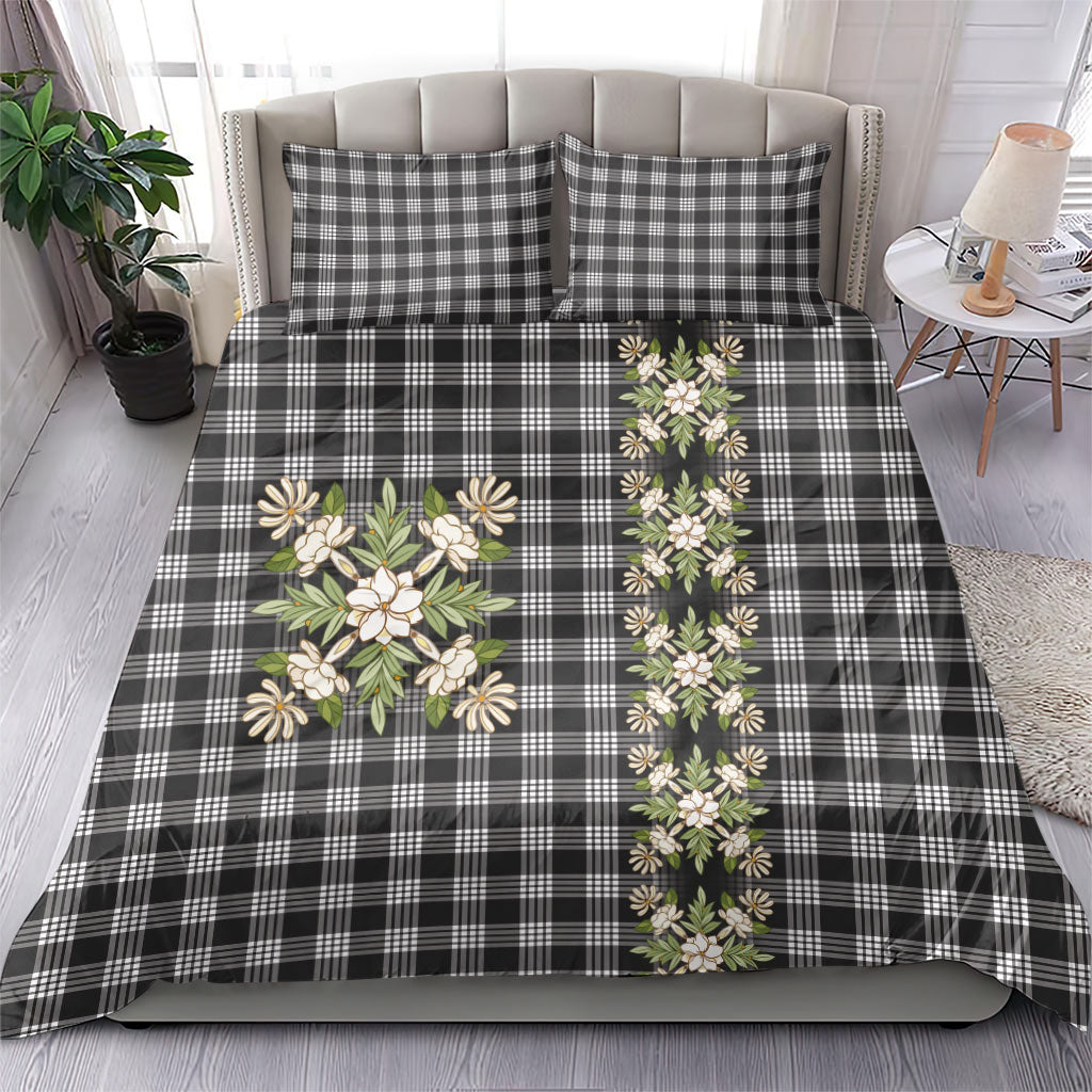 Pauli Hawai'i Palaka Squares Maile Leaf Bedding Set Flowers Hawaiian Quilt Patterns