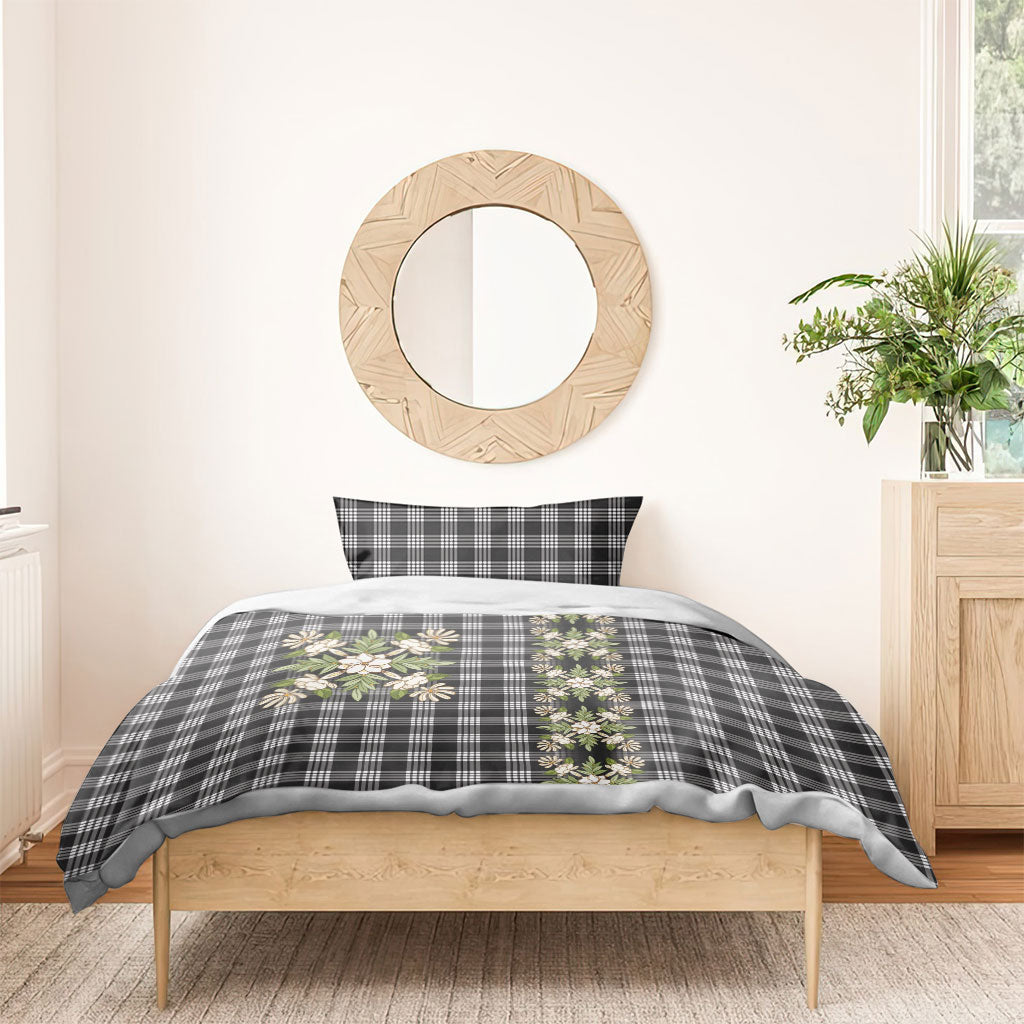 Pauli Hawai'i Palaka Squares Maile Leaf Bedding Set Flowers Hawaiian Quilt Patterns
