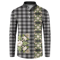 Pauli Hawai'i Palaka Squares Maile Leaf Button Sweatshirt Flowers Hawaiian Quilt Patterns