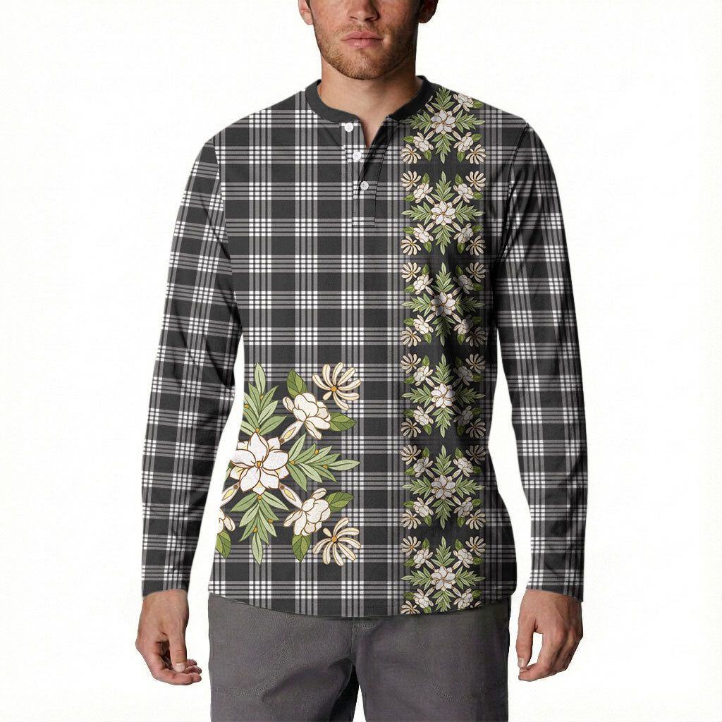 Pauli Hawai'i Palaka Squares Maile Leaf Button Sweatshirt Flowers Hawaiian Quilt Patterns