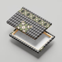 Pauli Hawai'i Palaka Squares Maile Leaf Canvas Wall Art Flowers Hawaiian Quilt Patterns