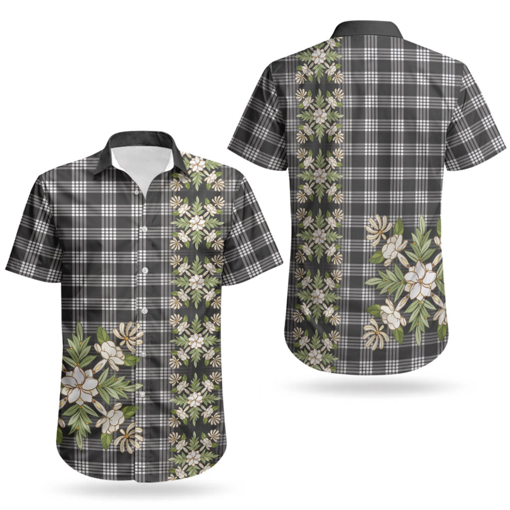 Pauli Hawai'i Palaka Squares Maile Leaf Couples Matching Long Sleeve Bodycon Dress and Hawaiian Shirt Flowers Hawaiian Quilt Patterns