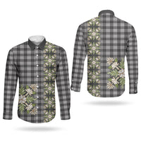 Pauli Hawai'i Palaka Squares Maile Leaf Couples Matching Mermaid Dress and Long Sleeve Button Shirt Flowers Hawaiian Quilt Patterns