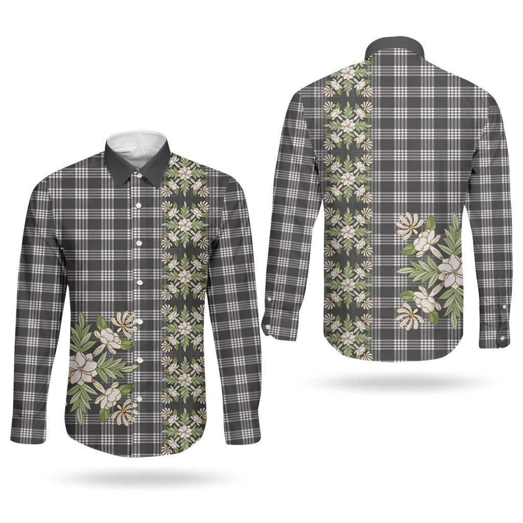 Pauli Hawai'i Palaka Squares Maile Leaf Couples Matching Off Shoulder Short Dress and Long Sleeve Button Shirt Flowers Hawaiian Quilt Patterns