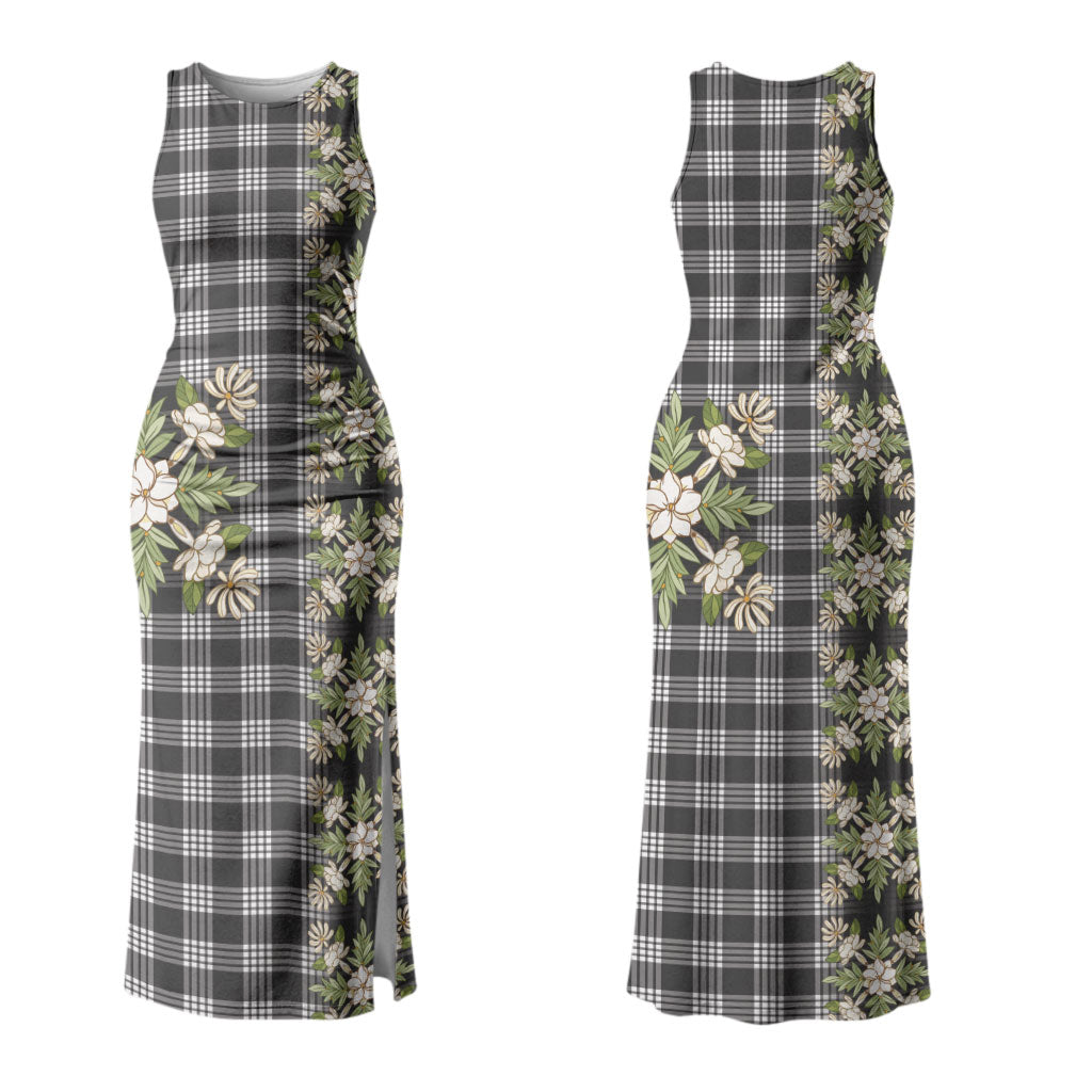 Pauli Hawai'i Palaka Squares Maile Leaf Couples Matching Tank Maxi Dress and Long Sleeve Button Shirt Flowers Hawaiian Quilt Patterns