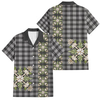 Pauli Hawai'i Palaka Squares Maile Leaf Family Matching Off The Shoulder Long Sleeve Dress and Hawaiian Shirt Flowers Hawaiian Quilt Patterns