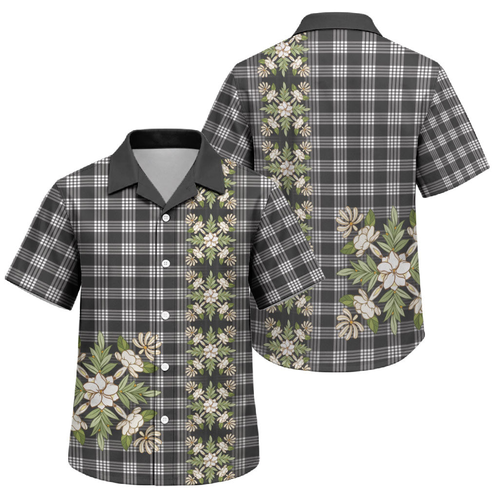 Pauli Hawai'i Palaka Squares Maile Leaf Family Matching Short Sleeve Bodycon Dress and Hawaiian Shirt Flowers Hawaiian Quilt Patterns