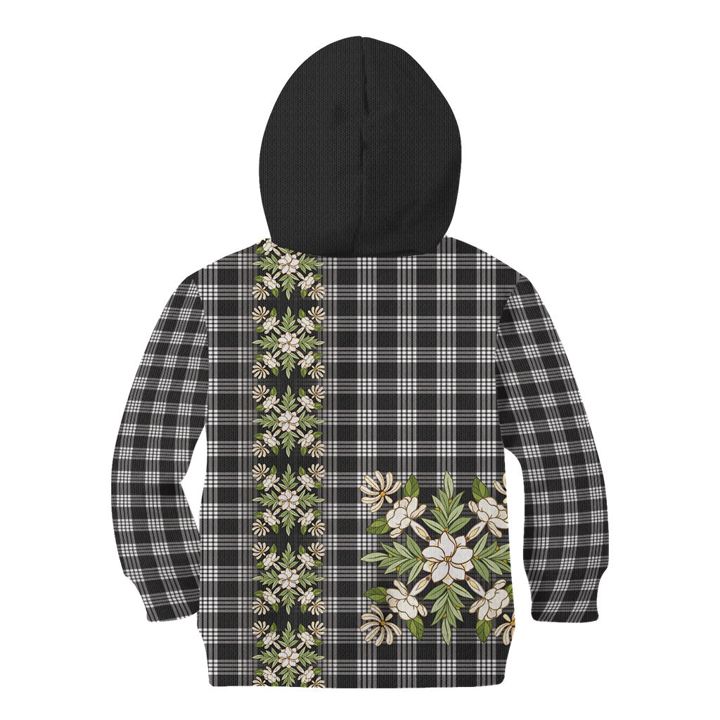 Pauli Hawai'i Palaka Squares Maile Leaf Kid Hoodie Flowers Hawaiian Quilt Patterns