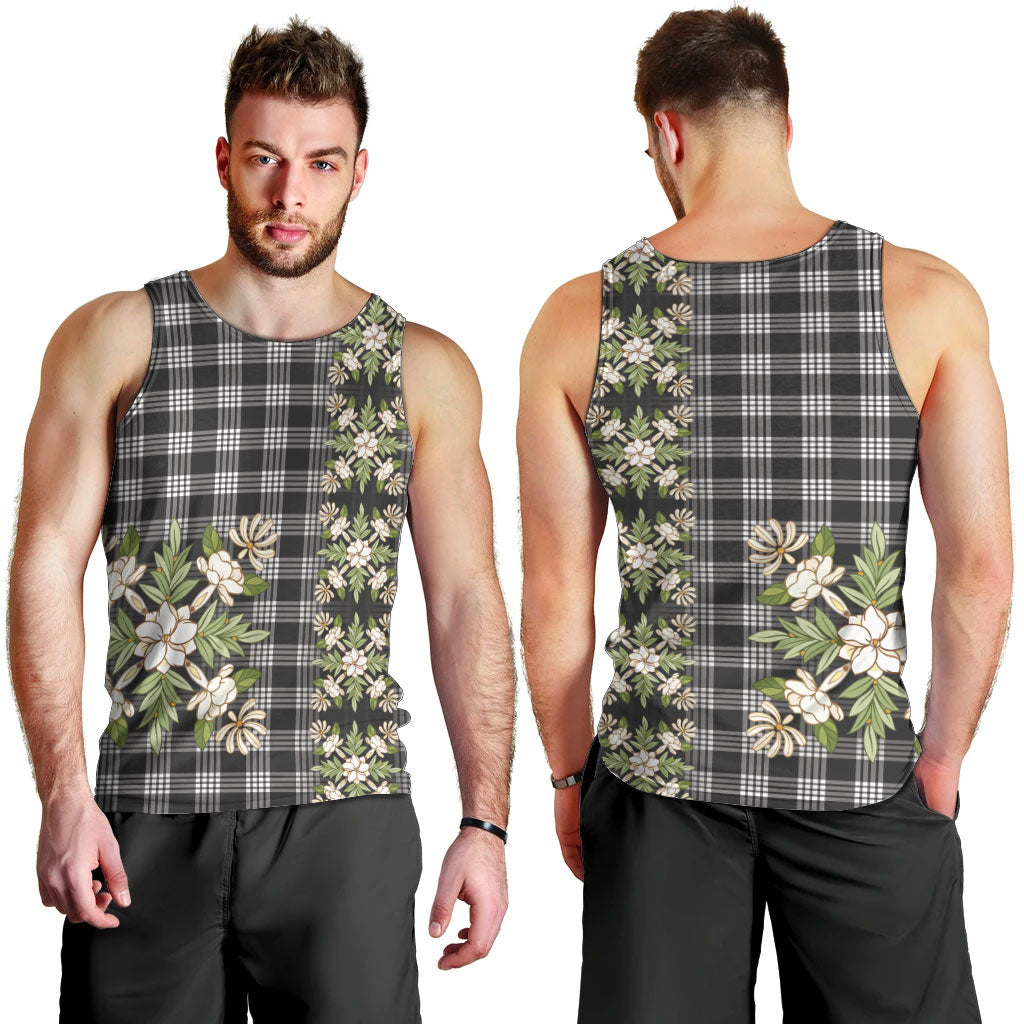 Pauli Hawai'i Palaka Squares Maile Leaf Men Tank Top Flowers Hawaiian Quilt Patterns
