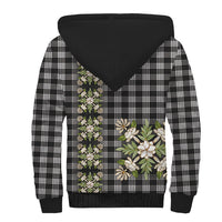 Pauli Hawai'i Palaka Squares Maile Leaf Sherpa Hoodie Flowers Hawaiian Quilt Patterns