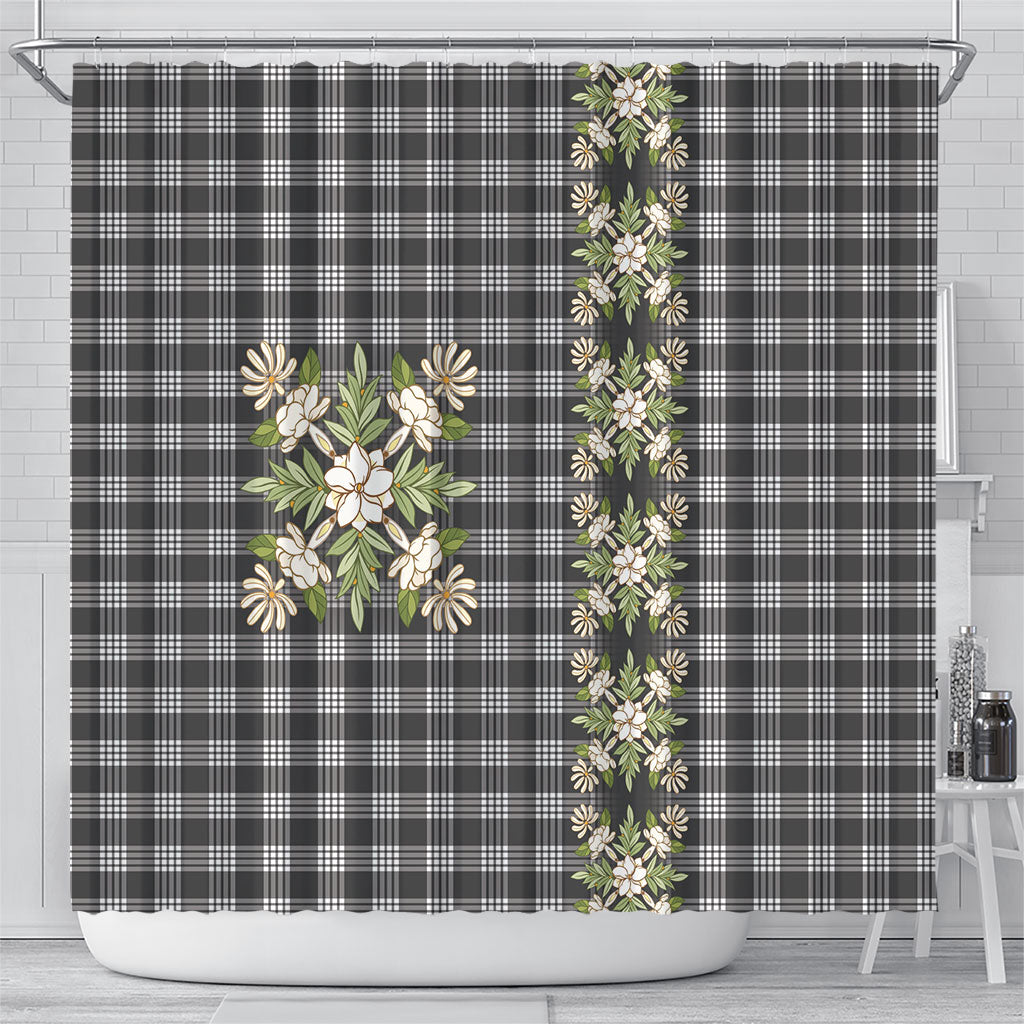 Pauli Hawai'i Palaka Squares Maile Leaf Shower Curtain Flowers Hawaiian Quilt Patterns