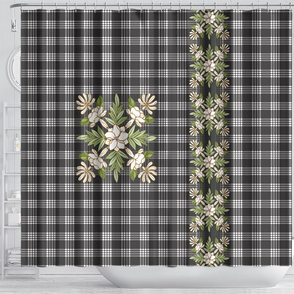 Pauli Hawai'i Palaka Squares Maile Leaf Shower Curtain Flowers Hawaiian Quilt Patterns