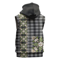 Pauli Hawai'i Palaka Squares Maile Leaf Sleeveless Hoodie Flowers Hawaiian Quilt Patterns