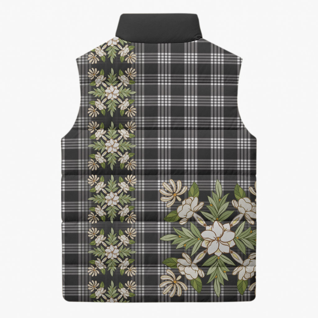 Pauli Hawai'i Palaka Squares Maile Leaf Sleeveless Puffer Jacket Flowers Hawaiian Quilt Patterns