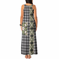 Pauli Hawai'i Palaka Squares Maile Leaf Tank Maxi Dress Flowers Hawaiian Quilt Patterns
