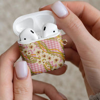 Akala Hamele Palaka Plumeria AirPods Case Puakenikeni and Maile Lei