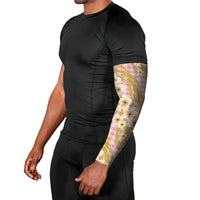 Akala Hamele Palaka Plumeria Arm Sleeves Puakenikeni and Maile Lei