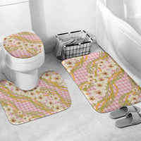 Akala Hamele Palaka Plumeria Bathroom Set Puakenikeni and Maile Lei