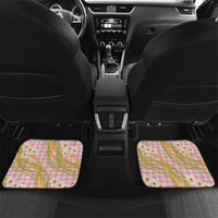 Akala Hamele Palaka Plumeria Car Mats Puakenikeni and Maile Lei
