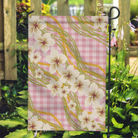 Akala Hamele Palaka Plumeria Garden Flag Puakenikeni and Maile Lei
