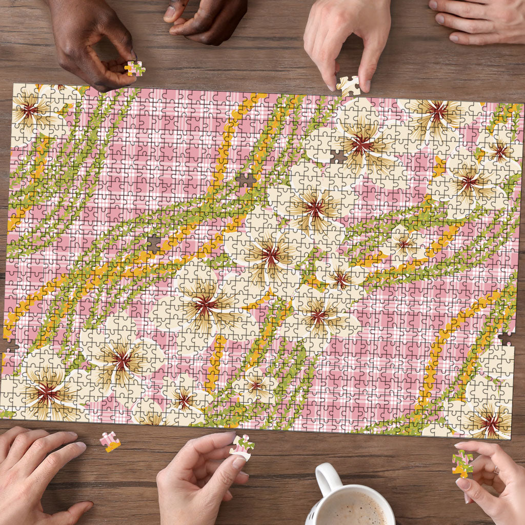 Akala Hamele Palaka Plumeria Puzzle Puakenikeni and Maile Lei