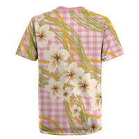Akala Hamele Palaka Plumeria Rugby Jersey Puakenikeni and Maile Lei