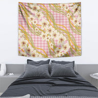 Akala Hamele Palaka Plumeria Tapestry Puakenikeni and Maile Lei