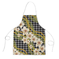 Ele'ele Hawai'i Palaka Plumeria Apron Puakenikeni and Maile Lei