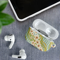 Liko Kukui Hawai'i Palaka Plumeria AirPods Case Puakenikeni and Maile Lei