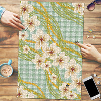 Liko Kukui Hawai'i Palaka Plumeria Puzzle Puakenikeni and Maile Lei