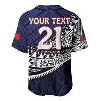 Custom Samoa Rugby Pacific Baseball Jersey Samoan Warrior Tribal Pattern LT9 - Polynesian Pride